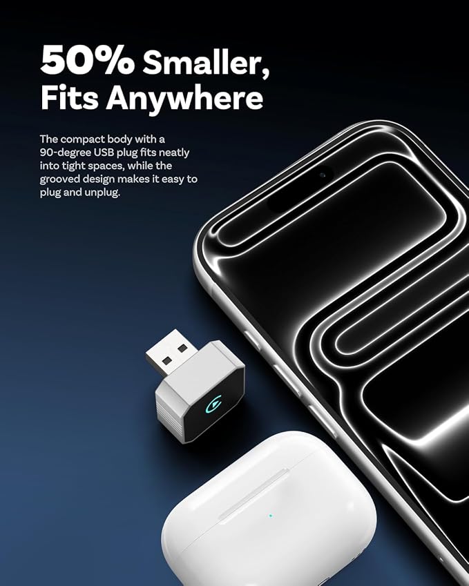 Wireless CarPlay Adapter for Apple iPhone & Android, 2026 Upgraded 2-in-1 Plug and Play Converts Wired to Wireless CarPlay Android Auto, Fast Auto-Connect, Zero Latency with USB/USB-C Port