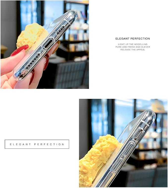 Cute Funny Phone Case Cover for iPhone 15 Series,Super Vivid 3D Fried Chicken Leg Shape Soft TPU Protective Case Cover for iPhone 15/15 Pro/15 Pro Max/15 Plus (for iPhone 15 Plus-6.7')