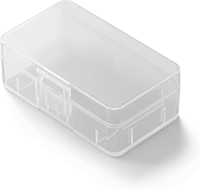 Heyiarbeit Battery Organizer Box PP Battery Storage Case Battery Holder Storage for 9V Carrying Battery Transparent 5Pcs