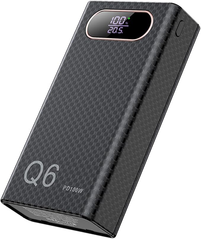 QMQJIA Battery Pack Case with PD100 Fast Charging Capability for 6pc 21700 Battery Holder Enhances Power Supply Outer Shell