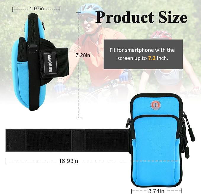2Pack Phone Holder for Running Armband,Cell Phone Purse Crossbody for Women Men Kids,iPhone 11 12 13 14 15 16e 16 17 Pro Max Xs Xr X Plus SE Mini Galaxy Ultra Note Pouch Exercise Arm Band Bag