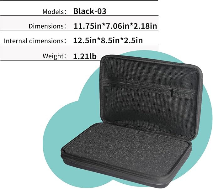 Electronics Organizer Travel Case,DIY Sponge Protection Electronic Organizer Travel Carrying Case Tech Accessories Hard Case Tech Pouch for Mouse Projector Charger Phone Earphone Hard Disk