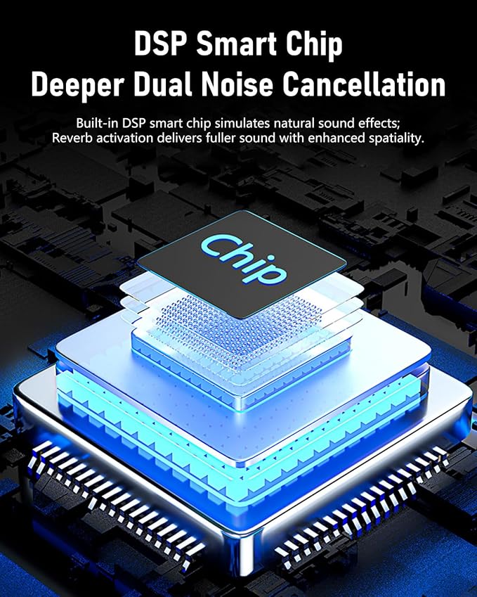 4 Wireless Lavalier Microphone for iPhone Android Phone PC, Pro Lapel Mic System with USB-C/Lightning, 48KHz 24Bit,30H Battery, Noise Cancelling, Reverb for Video Recording Podcast Stream Vlog