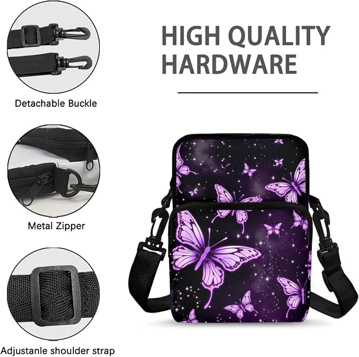 Men's Crossbody Bag, Small Cell Phone Wallet, Women's Shoulder Handbag, Travel Gym Bag