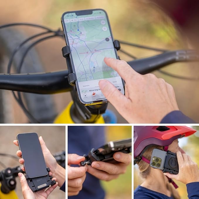 SP CONNECT Micro Stem Mount Pro Clamp | SPC+ | Premium Mobile Phone Holder for Cycling | Electric Bicycle Cell-Phone Holders | Road Bike E-Bike