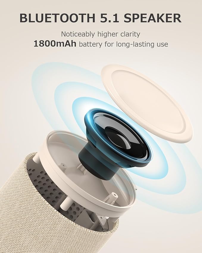 COLSUR Bluetooth Speaker, Magnetic Wireless Charger, Bluetooth Speakers with Night Light, 2 in 1 Wireless Charging Station for iPhone 17/16/15/14/13/12 Series, AirPods Pro 2/4/3/2(Gift Ideal)(Yellow)