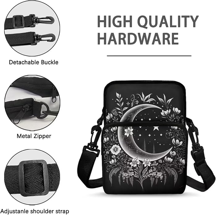 Men's Crossbody Bag, Small Cell Phone Wallet, Women's Shoulder Handbag, Travel Gym Bag