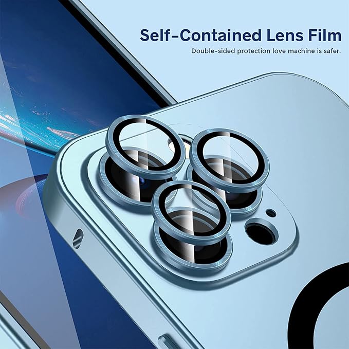 Magnetic Charging Aluminium Metal Bumper Matte Case Cover for iPhone, Alloy Magnetic Slim Case Camera Lens Protect for iPhone 14 Pro Max 13 12 (Textured Black, for iPhone 12 Pro Max)