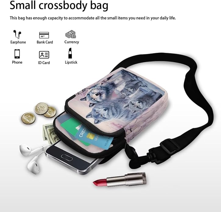 DISNIMO Small Crossbody Bags for Women Trendy Cross Body Cell Phone Shoulder Bags Purses with Adjustable Strap
