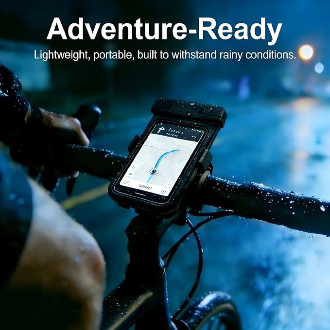 IPX8 Waterproof Phone Case (2-Pack) - Universal Waterproof Bag for iPhone, Samsung, Pixel up to 7” | Clear Touchscreen for Swimming, Snorkeling, Kayaking & Beach (Jungle Green and Shadow Black)