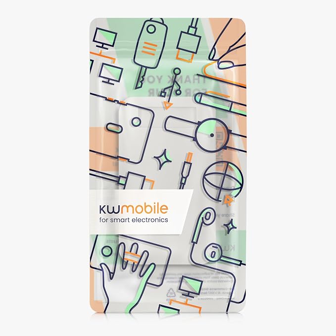 kwmobile Case Compatible with Apple Air MagSafe - Portable Powerbank Cover - External Battery Charger Bag, Shockproof - White