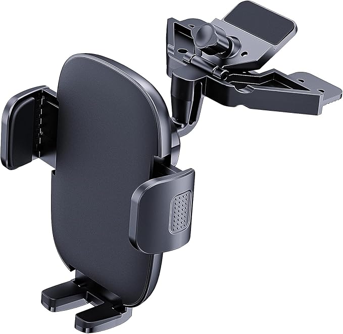TICILFO Phone Mount for Car Phone Holder Mount Upgraded Metal CD Slot Phone Holder Car Cell Phone Holder Thick Cases Friendly iPhone Holder for Car Mount for CD Player Fit for All iPhone Smartphone