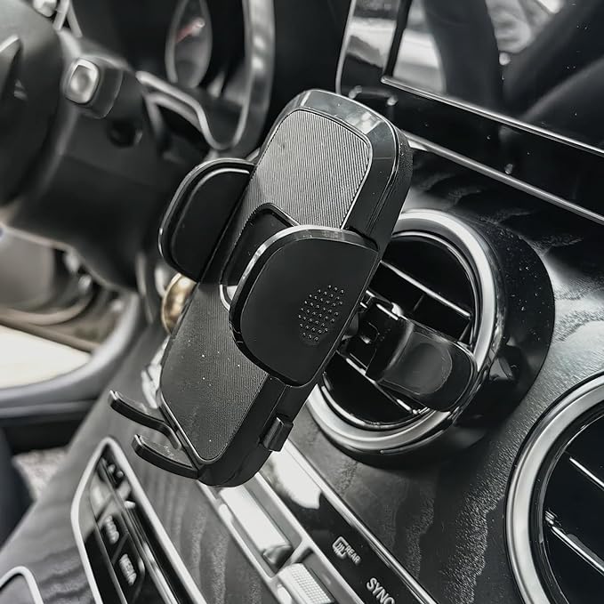 Car Cell Phone Holder Mount for Ford Mustang Ecoboost GT Premium Shelby GT 350 500 Shelby GT500 V6 (Not for Mach E) 2015-2023 Accessories Circular Air Vents Cellphone Mobile Phone Stand