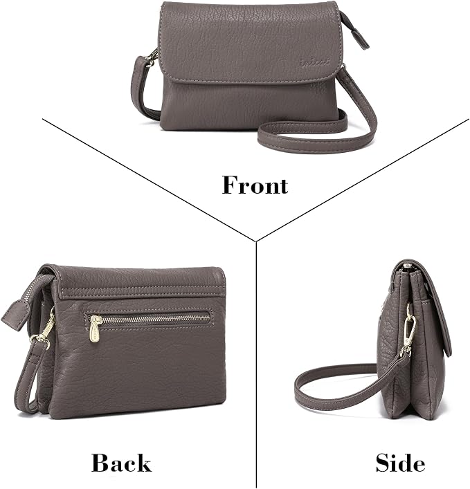 MINICAT RFID Blocking Small Crossbody Bags for Women Vegan Leather Mini Travel Purses Cell Phone Purse Cross Body Bag