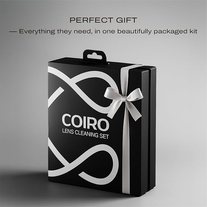 C Coiro Camera Lens Cleaning Kit for DSLR and Sensitive Electronics, 9-in-1 Lens Cleaner Spray, Camera Pen, Blower, Wipes, Sensor Cleaner, Photographer Gifts & Accessories