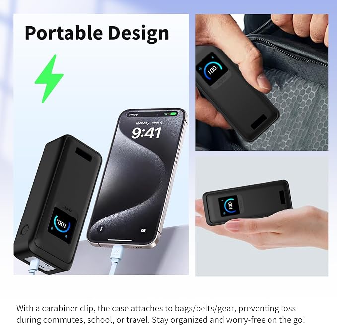 Case for Anker Prime Power Bank(26250mAh 300W)– Soft Silicone Protective Cover Compatible with Prime Power Bank(26250mAh 300W),Shockproof Anti-Scratch Slim Fit Case,Black