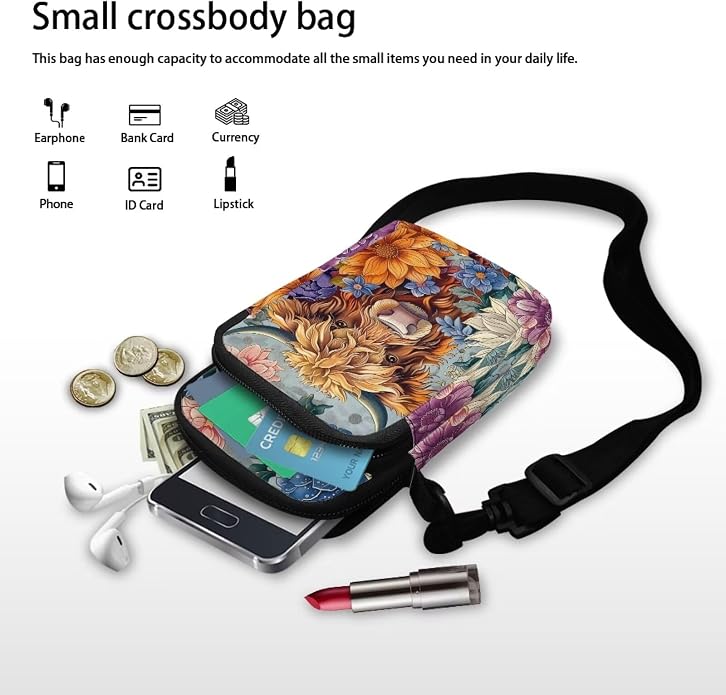 DISNIMO Small Crossbody Bags for Women Trendy Cross Body Cell Phone Shoulder Bags Purses with Adjustable Strap