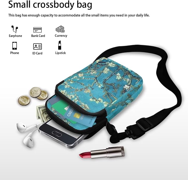 DISNIMO Small Crossbody Bags for Women Trendy Cross Body Cell Phone Shoulder Bags Purses with Adjustable Strap