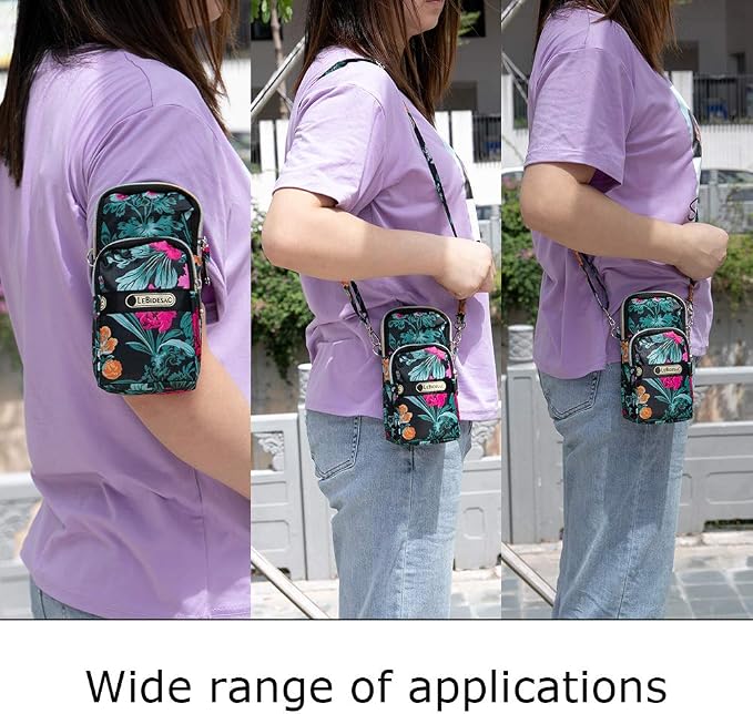 Sports Armband Outdoor Sweat-Proof Running Armbag Cross-Body Shoulder Casual Wallet Purse Gym Fitness Cell Phone Bag Key Holder for iPhone 13 PRo/12 Pro/Xs Max/Xr,Galaxy S10 Plus, P30 Pro (#19)