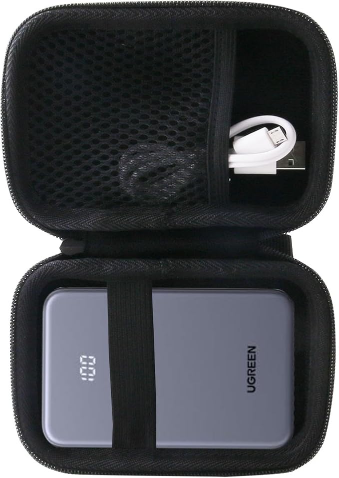 WERJIA Travel Hard Case for Anker Nano Power Bank Ultra-Slim 5,000mAh /MagGo Power Bank, Ultra-Slim 10,000mAh/ Zolo Magnetic Power Bank, 10,000mAh MagGo Power Bank (for A1665)