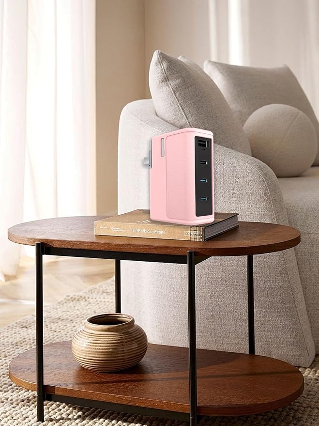 Compatible with CUKTECH 15 140W USB C Charger,UYRUREL Premium Sillence Material,Shock-Absorbing and Anti Drop Protection Soft Shell,Pink