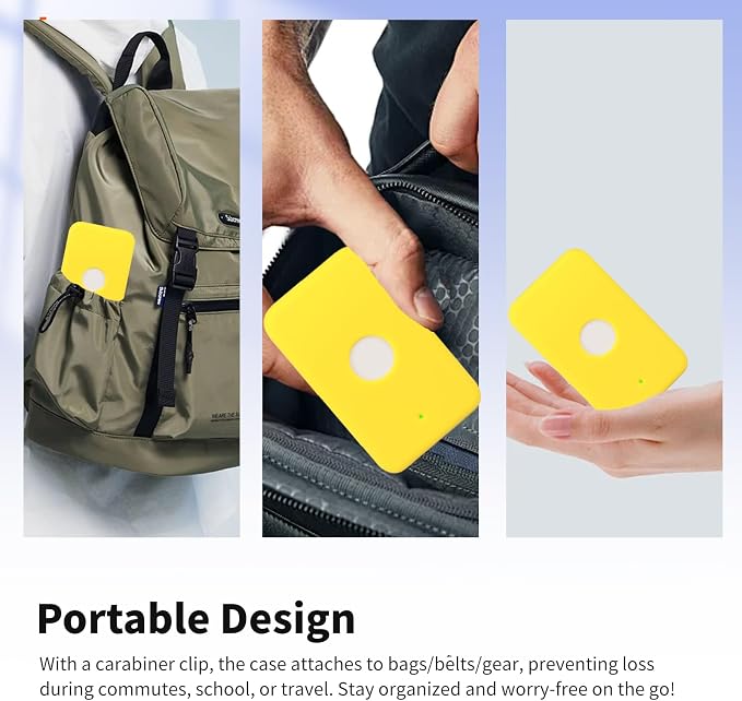Case for Apple MagSafe Magnetic Power Bank– Soft Silicone Protective Cover Compatible with MagSafe Magnetic Power Bank,Shockproof Anti-Scratch Slim Fit Case,Yellow