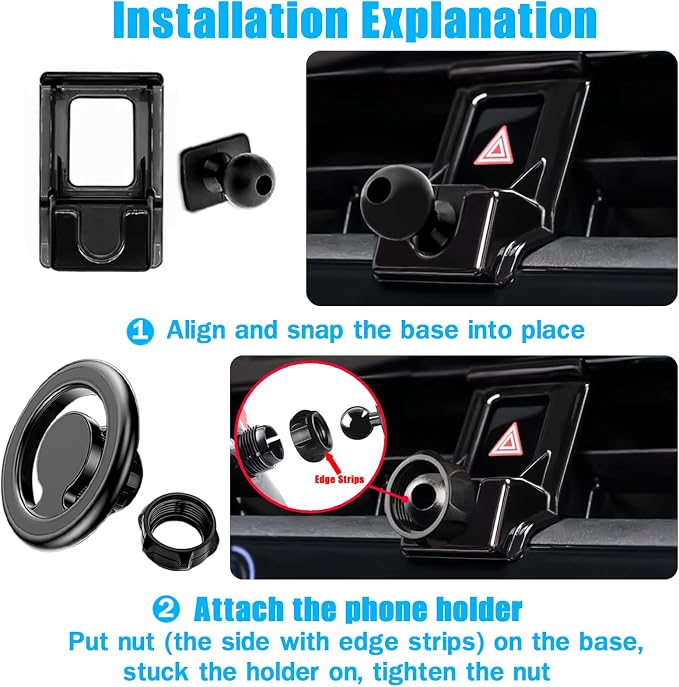 Car Phone Holder Mount, for Toyota Corolla 2024 2023 2022 2021 2020, Air Vent Stand, for Magsafe Magnetic Navigation Bracket, iPhone 17 16 15 14 13 Pro Max Air, All Phones (Not Fit 2019-2012)