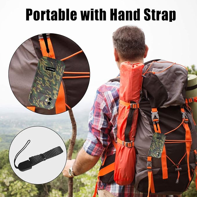 Beasyjoy for iPhone 11 Military-Grade Waterproof Metal Case - Full Body Protection, Shockproof, Dustproof, Built-in Screen, Outdoor (Camo)