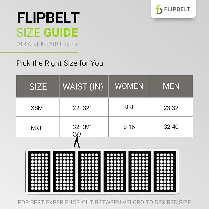 FlipBelt Air Adjustable - Spring Mint - MXL