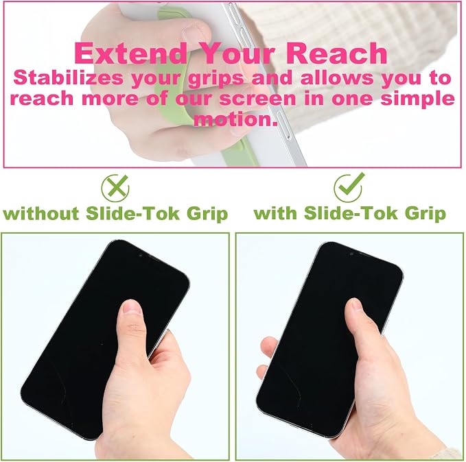 Weewooday 6 Pieces Phone Grip Holder Cell Phone Grip Strap Telescopic Finger Strap Stand Universal Finger Kickstand for Most Smartphones(Lovely Color)