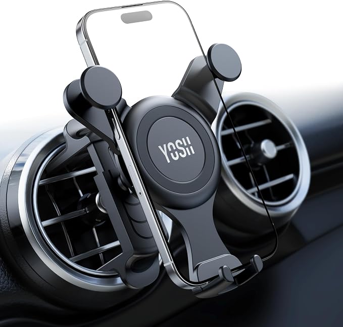 Car Phone Holder Upgraded for Mercedes Benz A/C Class C300/200/260 A180/200, GLA/GLB/GLC, Spring Clip for Round/Circular Vent Cradle for iPhone Samsung, for Mercedes Benz Accessories
