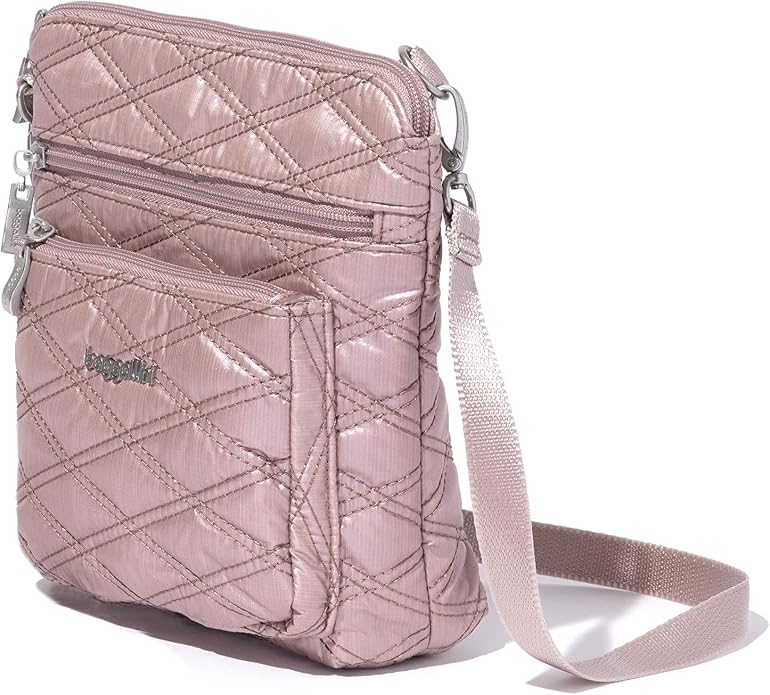 Baggallini Modern Pocket Crossbody Bag for Women, 8.5"x8.5" Handbag Purse with RFID, Lightweight Water-Resistant