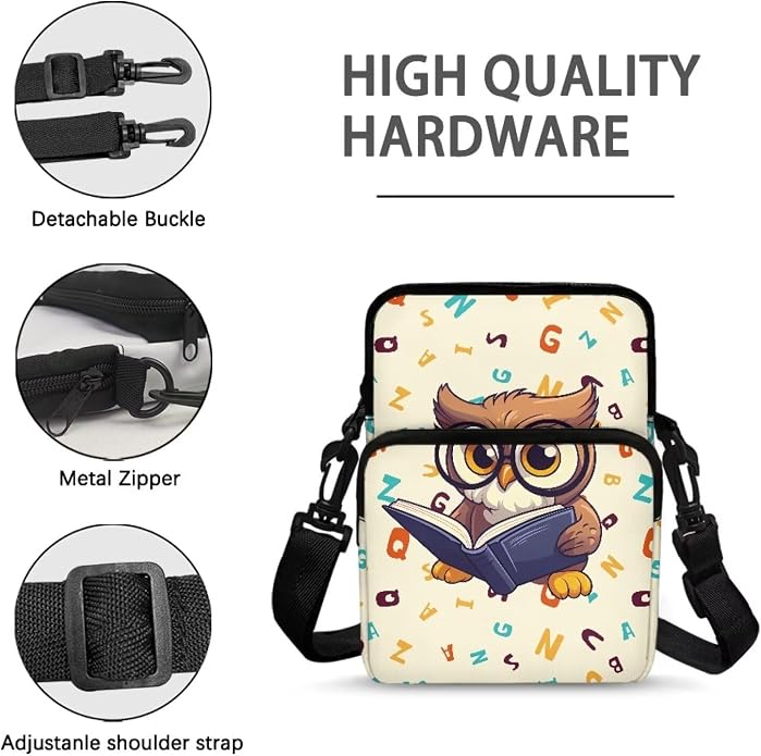Men's Crossbody Bag, Small Cell Phone Wallet, Women's Shoulder Handbag, Travel Gym Bag