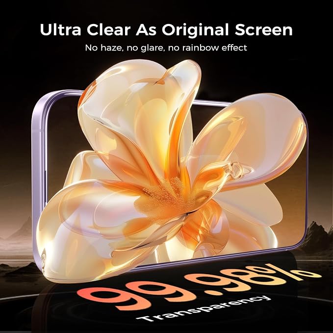NeverBreak 9H+ Hardness for iPhone 17 Screen Protector 12FT Military Grade Protection (Scratch, Shatter, Drop Resistance) Tempered Glass Full Edge Coverage 6.3" 2025, 2 Pack with De-Bubble Card