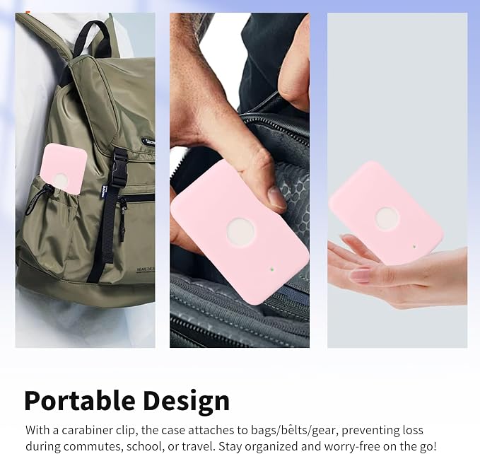 Case for Apple MagSafe Magnetic Power Bank– Soft Silicone Protective Cover Compatible with MagSafe Magnetic Power Bank,Shockproof Anti-Scratch Slim Fit Case,Pink