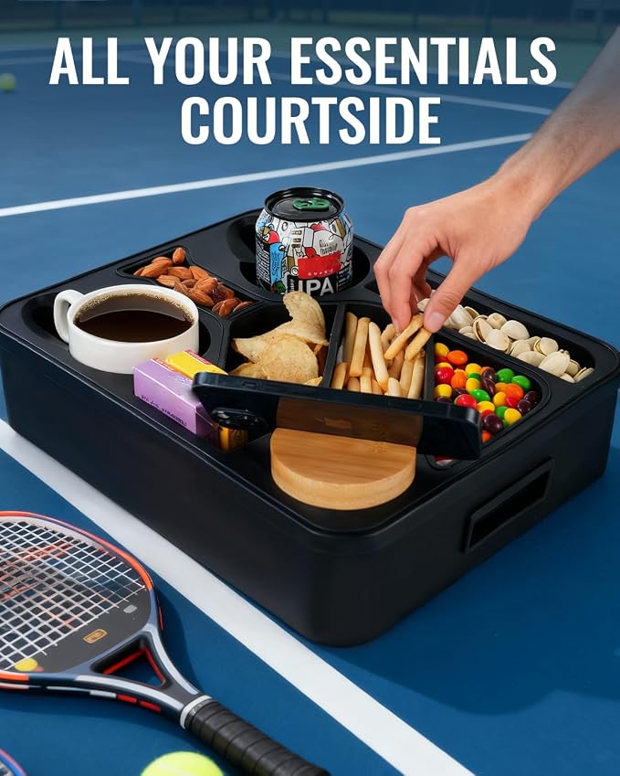Couch Cup Holder Tray Dual Cup Silicone Snack & Drink Organizer – Waterproof Anti-Slip Large Couch Caddy Tray for Sofa Bed Car Camping, Dishwasher Safe No Spill Drink & Snack Couch Tray