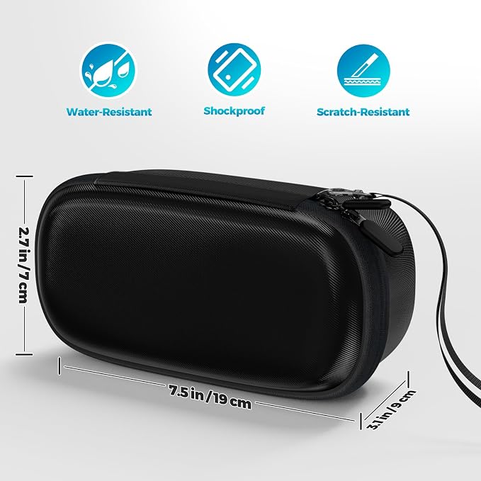 ProCase Hard Carrying Case for Anker 737 Power Bank 25000mAh 165W -Black | Zippered Travel Storage Organizer, Mesh Pocket for Cables & Accessories, Portable Charger Bag