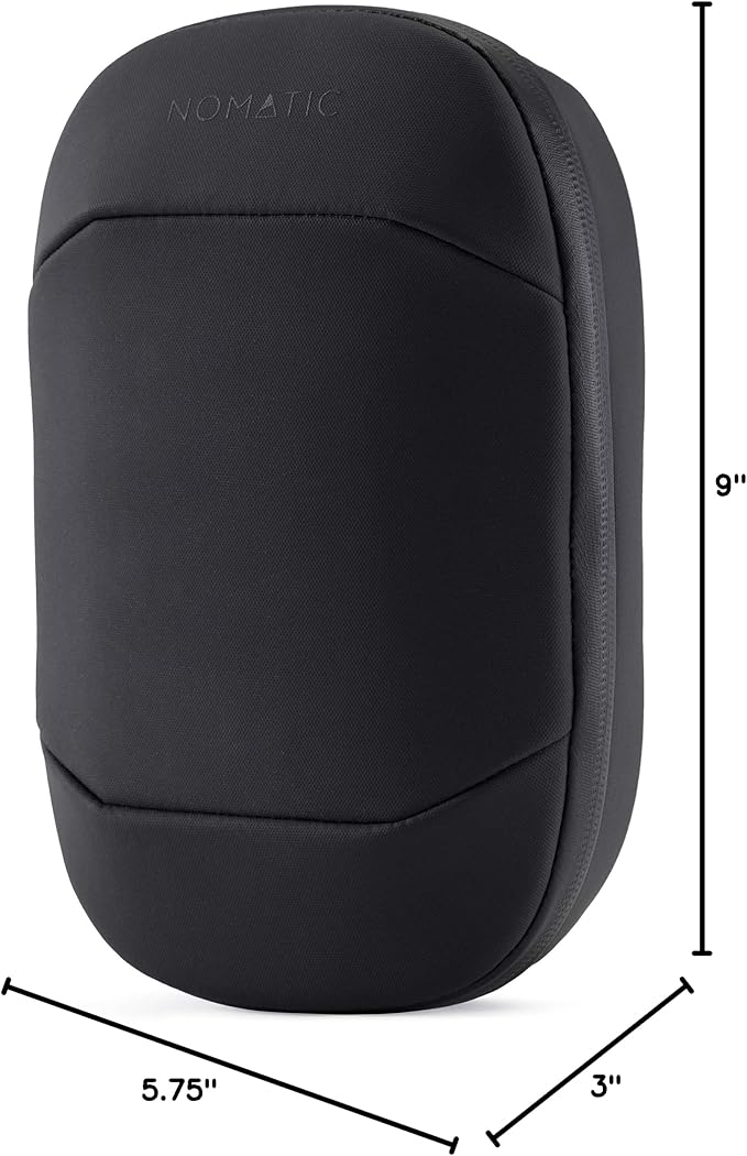 NOMATIC Premium Tech Organizer | Electronic Organizer (Black) | Water Resistant Travel Tech Case, Cord Case - Universal Cable Holder, Memory Cards, Hard Drive, Power Banks, Charger, etc