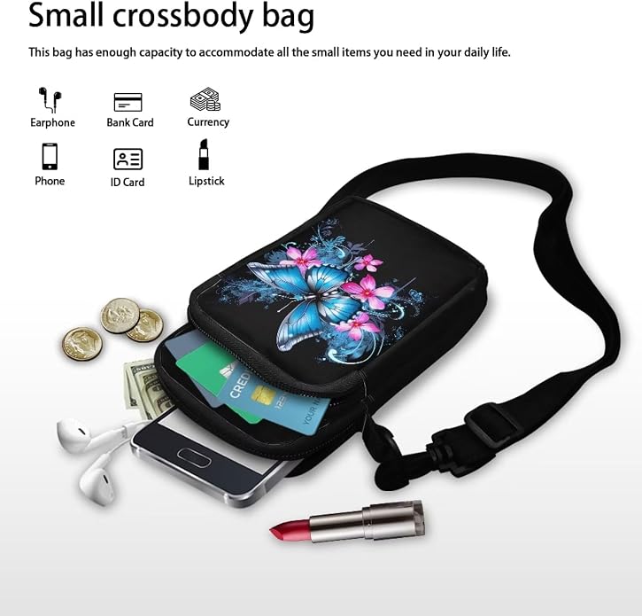 DISNIMO Small Crossbody Bags for Women Trendy Cross Body Cell Phone Shoulder Bags Purses with Adjustable Strap
