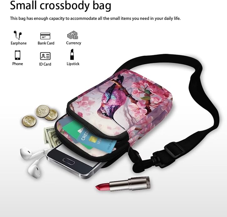 DISNIMO Small Crossbody Bags for Women Trendy Cross Body Cell Phone Shoulder Bags Purses with Adjustable Strap