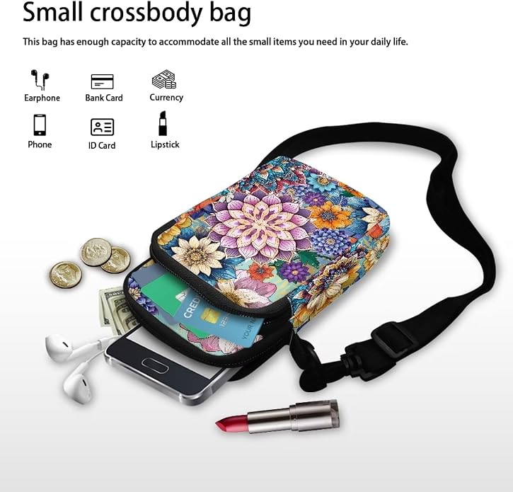 DISNIMO Small Crossbody Bags for Women Trendy Cross Body Cell Phone Shoulder Bags Purses with Adjustable Strap