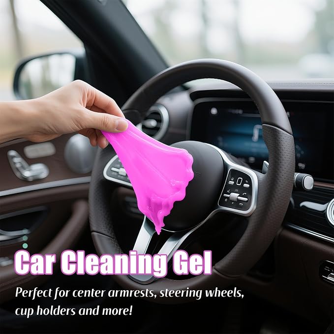 ASFSKY Car Cleaning Gel (Purple,Lavender) Cleaning Putty Universal Dust Cleaning Car Interior Cleaner Keyboard Dust Remover Car Slime Gifts for Men Women Girl(1 Pack)
