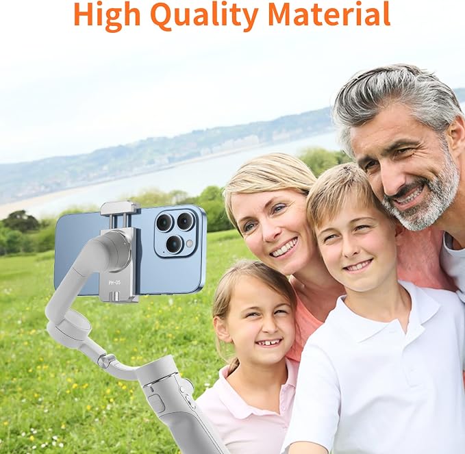 UURIG Magnetic Cell Phone Clamp for DJI OM, Phone Tripod Mount, Handheld Gimbals Magnetic Ring Holder for DJI OSMO 5/OM 4 SE Accessories