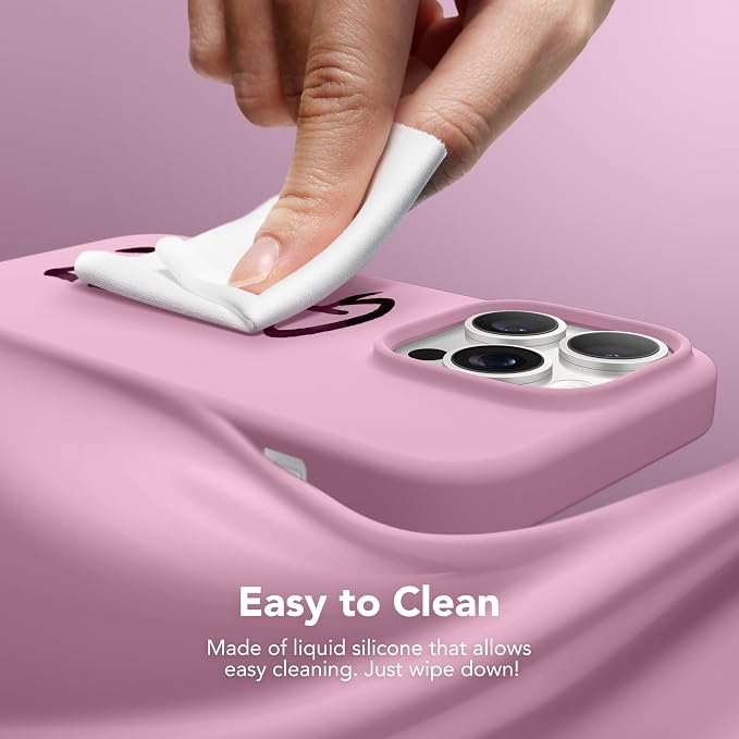 GONEZ for iPhone 14 Pro Case, Compatible with Magsafe, with Screen Protector + Camera Lens Protector, Soft Anti-Scratch Microfiber Lining, Shockproof Liquid Silicone Phone Cover, Blackcurrant