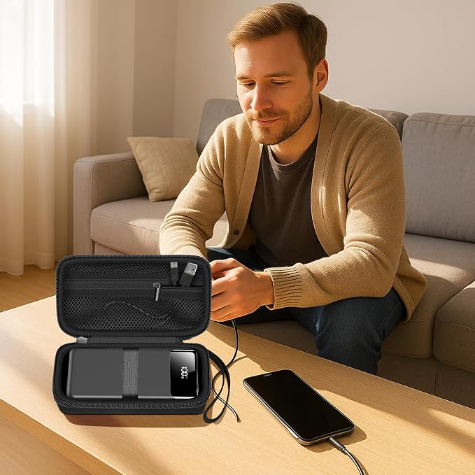 ANKHOH Portable Bank Charger Case for Charmast for VRURC for OHOVIV for SABANI for YILANS for CFIAI for LOVELEDI for RGVOTA for Miday for RONEGN for POIYTL for IAPOS Fast Charging Battery(Black)