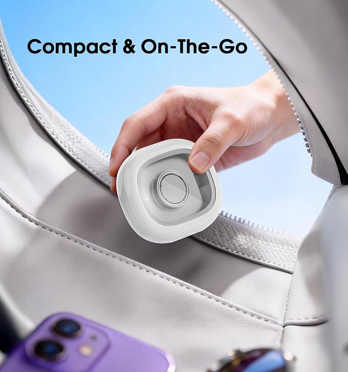 Charging Case for Oura Ring Gen 4 & 3 Charger, 2000mAh Portable Travel Power Station Fits All-Sized Oura Ring 4 & 3, 45-Day Runtime (Official Charger NOT Included)(White)
