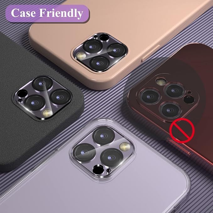YWXTW [5 Pack Designed for iPhone 14 Pro Max Camera Lens Protector, for iPhone 14 Pro Camera Lens Protector, Night Shooting Mode, Anti Scratch HD Clear 9H Hardness Tempered Glass