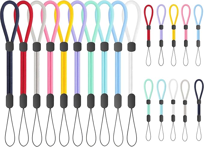 FrgKbTm Hand Wrist Strap Lanyard, Adjustable Nylon Colorful for Mobile Phone, Camara, USB Flash Drive, ID Name Tag Badge