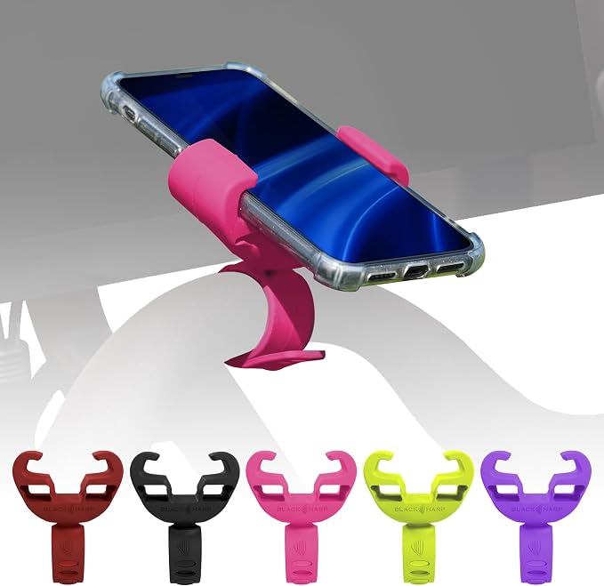 Silicone Bike Phone Holder Designed for Peloton and Exercise Bike- Cell Phone Mount for Stationary Exercise Bike Accessories
