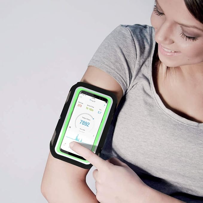 Baseus LBMD-B06 Armband/Cell Phone Storage, 5.8" Below (Black & Green)